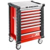 JET.8M3A Tool trolley, 8 drawers M3, red