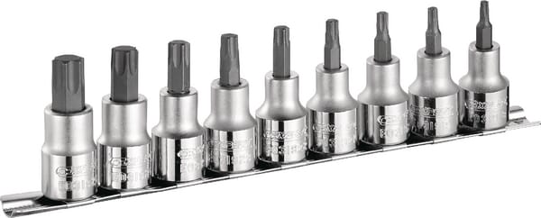 1/2" Vložky šroubováků, 9dílná sada