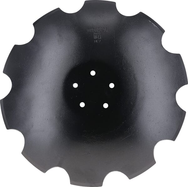 Disque de herse cranté 610x5 mm, 5 trous — réf. HD610598