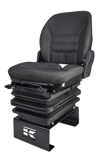 Siège K-Lux, à suspension pneumatique, 485 mm, 12 V, noir — réf. SKL8001480BB