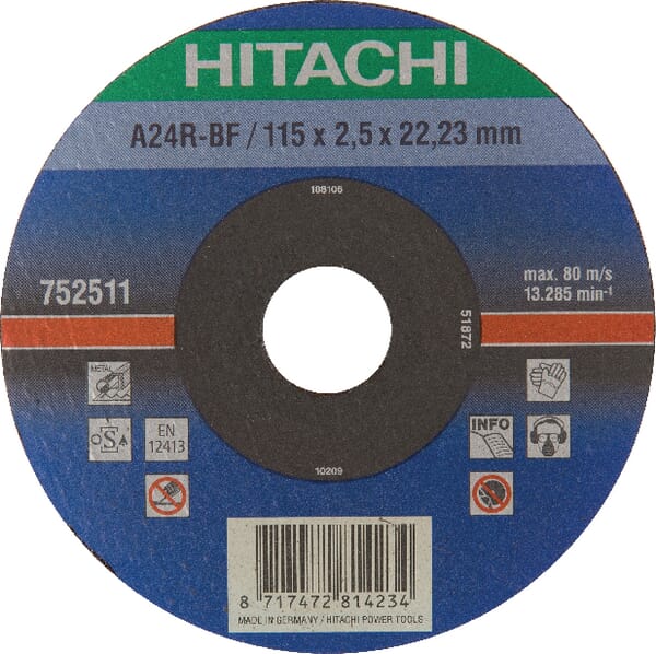 Disq. à couper métal 115x2,5mm · réf. 752511
