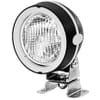 Work light Halogen, 55/70W, round, 12/24V, transparent, housing: grey, 110x103x170mm AMP plug, Hella