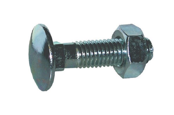 Vratový šroub s maticí DIN 603 M12x35, pozinkovaný 4.6, Kramp