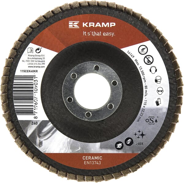 Disque lam. céramiq 115mm K40 — réf. 115CEK40KR