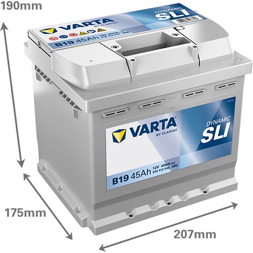 Startbatteri Varta 12V 45Ah 400A - Bilbatterier och Fordonsbatterier - 545412040 - 5