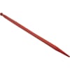Loader tine, straight, square section 45x1240mm, pointed tip with M30x2mm nut, red, Kverneland