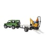 U02593 Land Rover with trailer and micro excavator