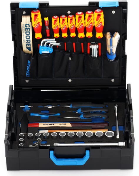 1100-01 Sada nářadí pro techniky v kufříku Gedore L-boxx® 136, 58 dílů