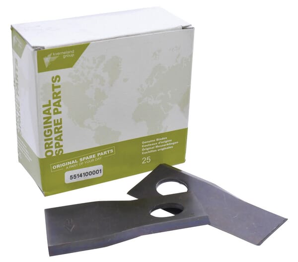 Lame de tondeuse G 105x48x4mm alésage ovale 23,0x20,5mm Convient pour Taarup Lot de 25 · réf. KT5514100001