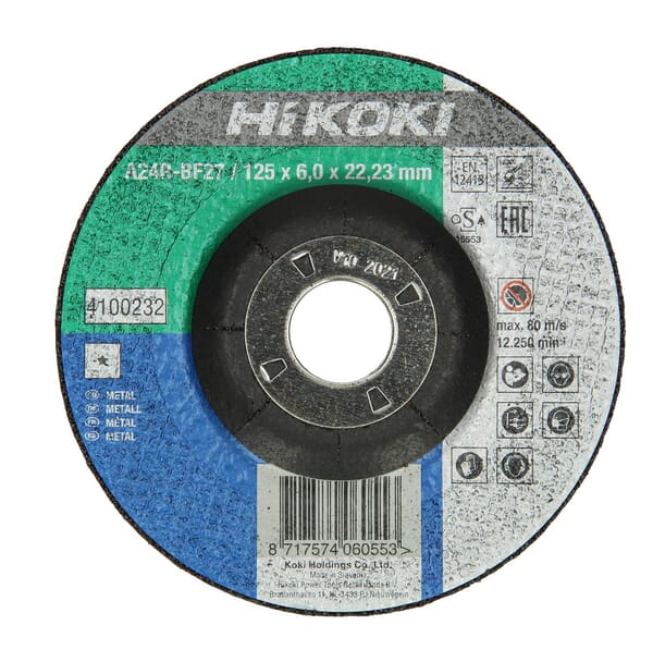 Disque abrasif métal 125x6mm — réf. 4100232