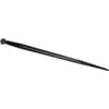 Loader tine, straight, double T section 42x1400mm, pointed tip with M28x1.5mm nut, black, Battista Porteri