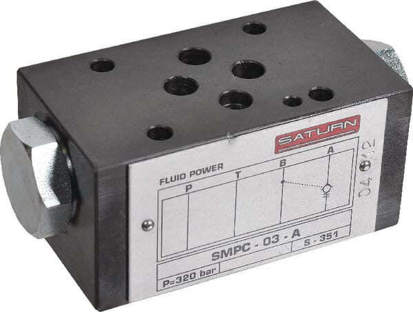Clapet antiretour commandé NG6 vue 3