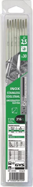 30 élect. inox (316l) - ø 2.5 · réf. 081499GYS