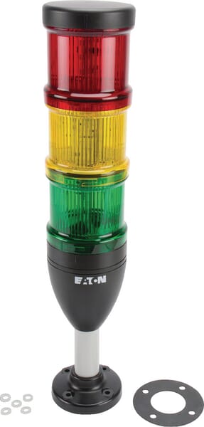 Colonne de signalisation + LED 24 V rouge/jaune/vert complet · réf. SL7100LRYG24LED