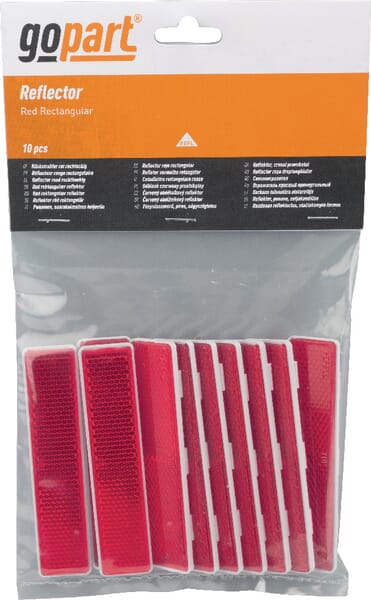 Catadioptre rectangle rouge 105x24mm — réf. LA75015