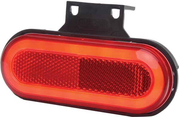 Feu de position LED, rectangulaire, 12-24 V, 124x49x20 mm, Kramp — réf. LA30154R