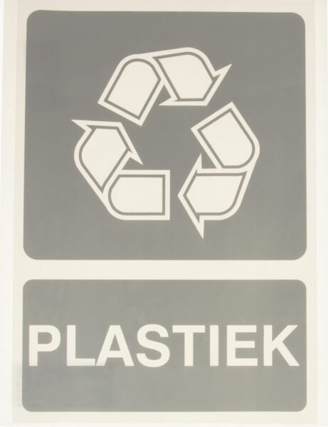 Štítek „recyklace plastů“