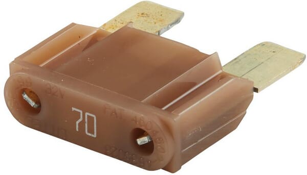 Fusible lame maxi 32V 70A longueur 34,3mm brun pack 1x Hella · réf. 8JS728595101