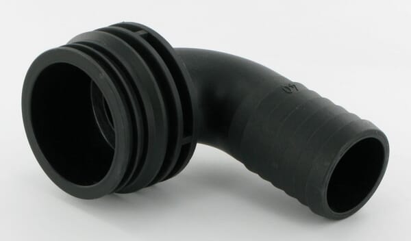 Raccord de tuyau 90° 40 mm avec connexion mâle T7 · réf. 1191740