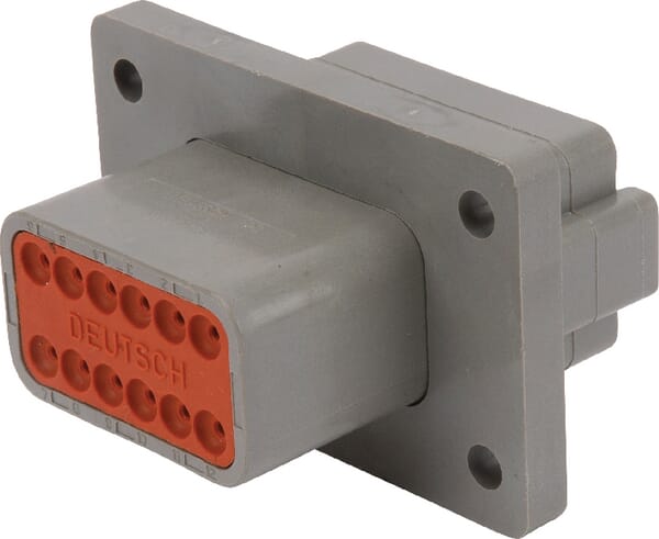 Douille de châssis 12 P. Male DT · réf. DSDT0412PAL012