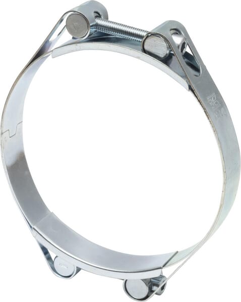 Hadicová spona dvojitá, 130–140 mm, dvojitý šroub, DIN912, pozinkovaná, Kramp
