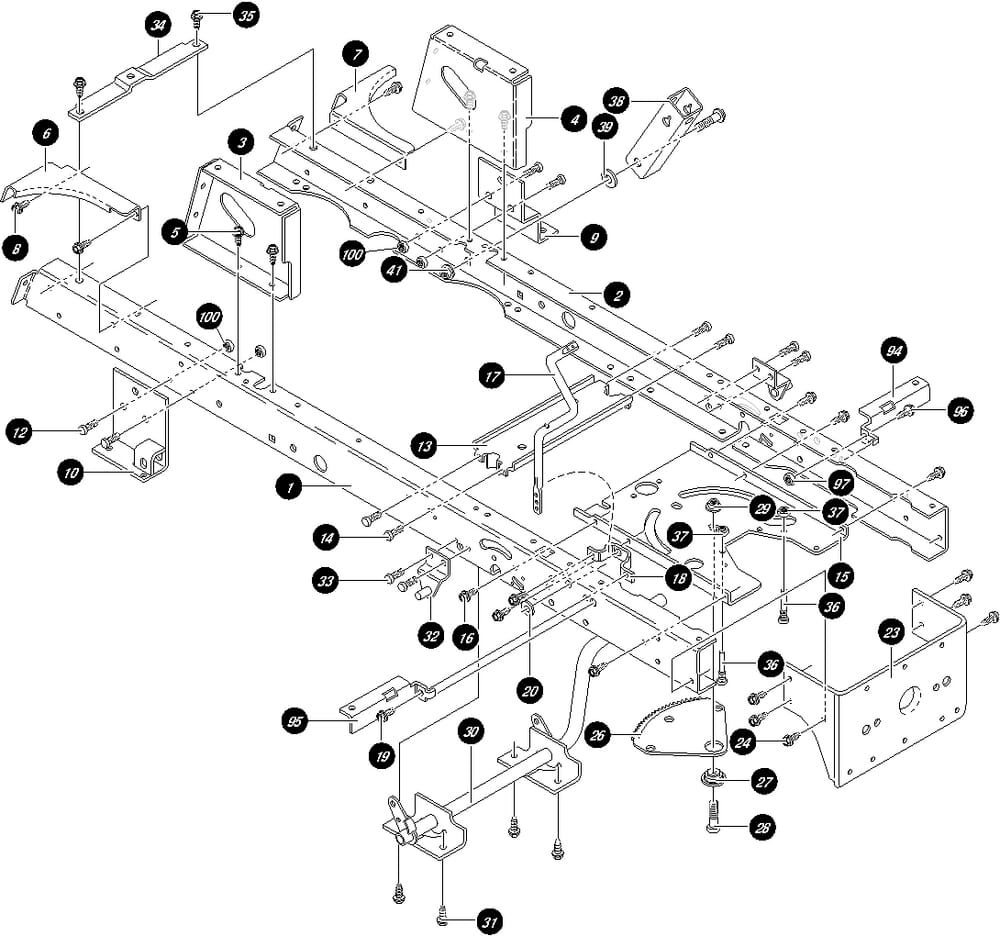 Souprava rámu pro Murray typ 40318X50A