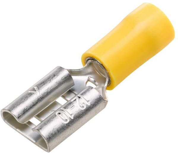 Fiche plate jaune 4-6 mm² · réf. 8KW700142003