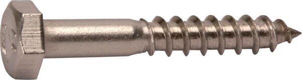 Vis à bois 6x35mm, tête hexagonale 10mm, acier inoxydable, DIN 571 Kramp — réf. 571635RVSA4