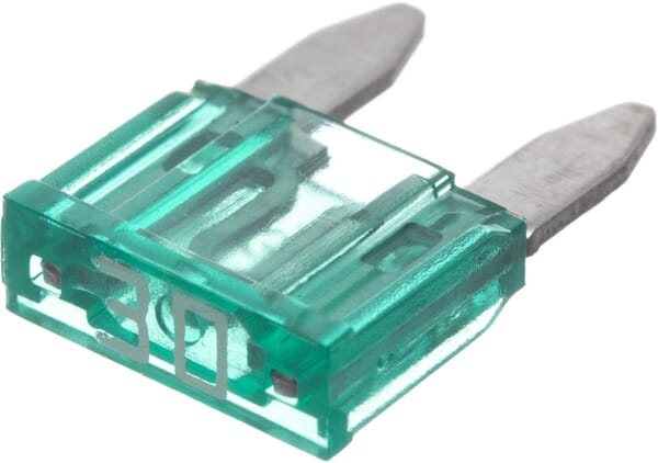 Fusible lame mini 32V 30A longueur 16,3mm vert pack 1x · réf. SI20269P001