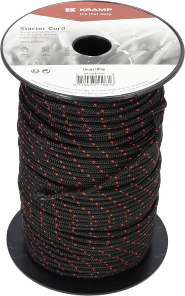 Lanko startéru 4,0 mm x 100 m, černé