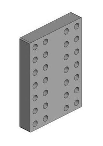 Plaque à souder 160x160mm M20 · réf. 00645140