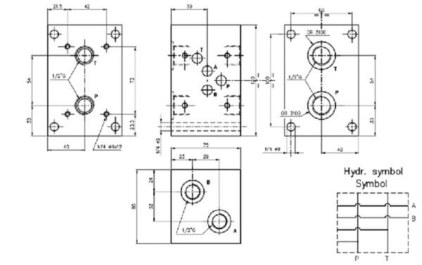 Section, parallèle NG10 vue 3