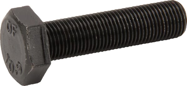 Boulon hexagonal pas fin entièrement fileté 6 p M10x1,0x40 10.9 noire — réf. 961101040109B