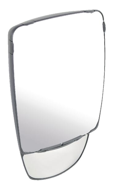 Miroir 1009, rayon 1200/240, gauche/droite, réglable manuellement, connexion verticale Ø18-22mm vue 2