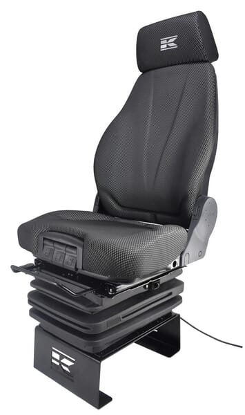 Siège K-Lux, à suspension pneumatique, 520 mm, 24 V, noir — réf. SKL890550BB