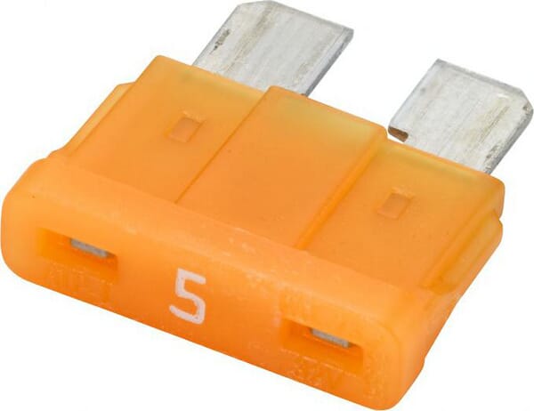 Fusible lame standard 12V 5A longueur 18,8mm beige pack 10x Hella · réf. 8JS711683072