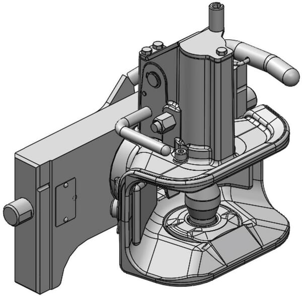 Attelage de remorque 320 mm vue 2