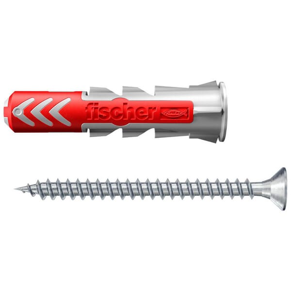 Chevilles tous matériaux DuoPower 5x25 avec vis / Blister de 18 — réf. 534996