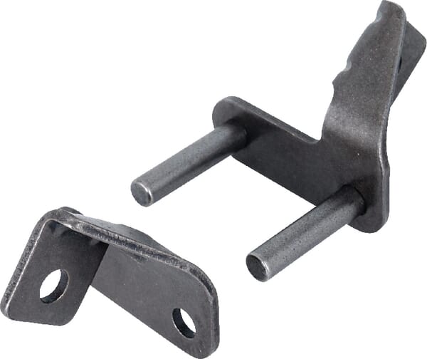 Článek řeteze s uchom pro upevnění lopatek