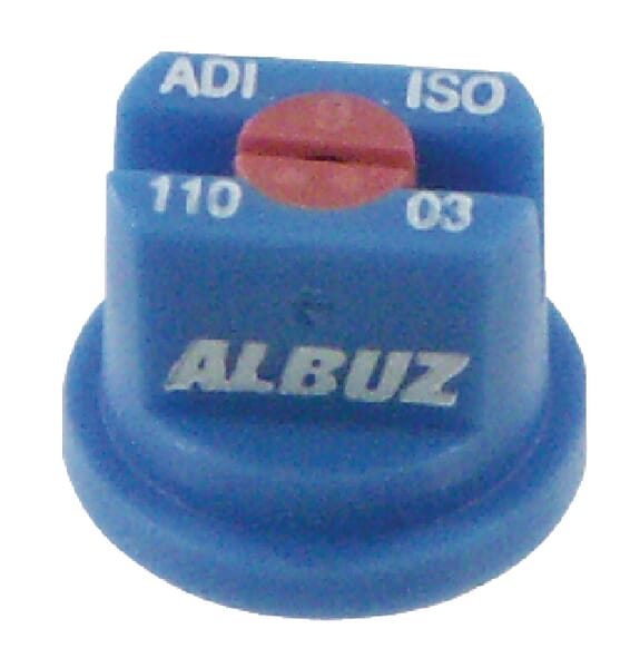 Buse à jet plat AD 110° 03 bleu céramique Albuz · réf. ADI11003