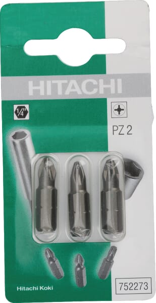 Embouts 1/4" PZ 2-25mm (3x) · réf. 752273