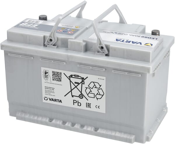 Käynnistysakku Varta 12V 80Ah 800A - Auton Akut ja Ajoneuvoakut - 930080080 - 3