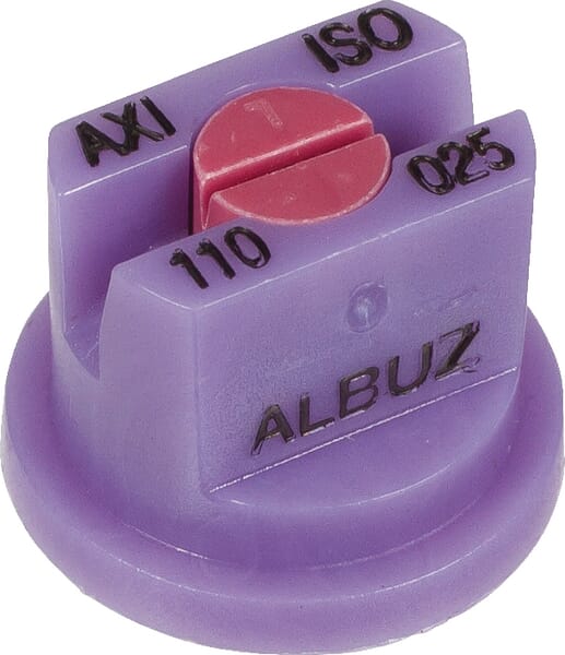 Buse à jet plat AXI 110° 025 violet céramique Albuz · réf. AXI110025