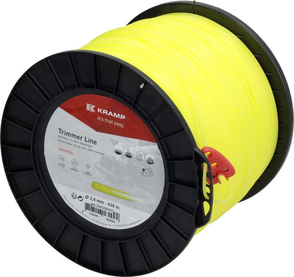 Fil de coupe Ø 2.4mm 439m rond jaune Kramp — réf. NL24439RKR