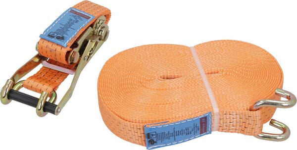 Upínací popruh typ 50, 25 kN, s ráčnou a hákem, 15 m