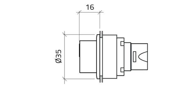 Sélecteur 3 positions vue 3