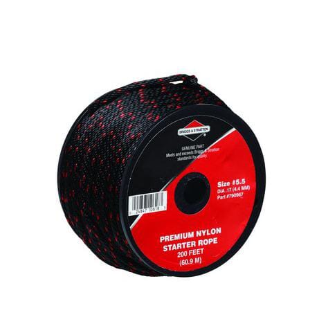 Briggs and stratton discount starter rope size