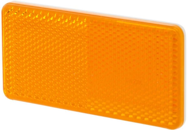 Catadioptre rectangle orange 94x44mm autocollant Hella · réf. 8RA003326041