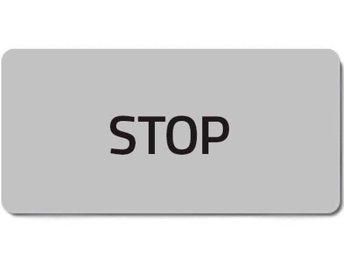 Autocollant "STOP" · réf. 02023T