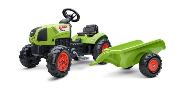 Tracteur Claas Arion 410 avec remorque — réf. F2040A